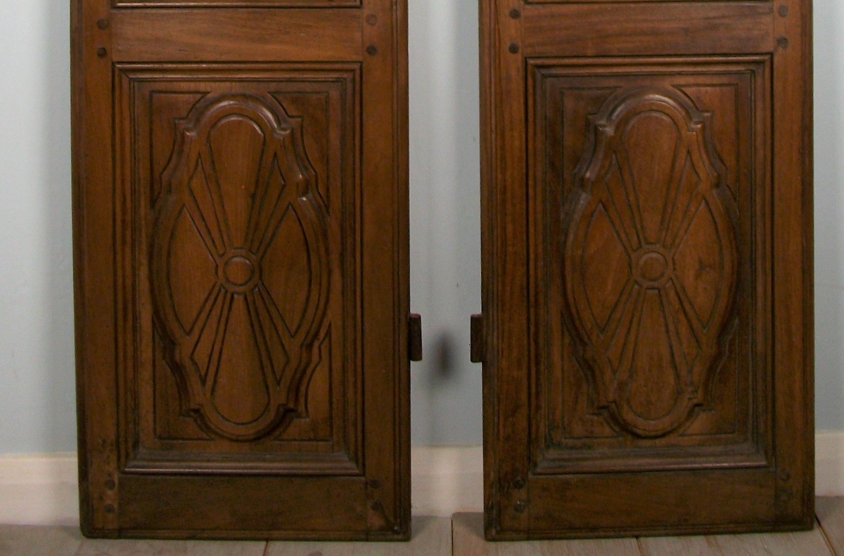 Pair of 18th century Italian panelled doors